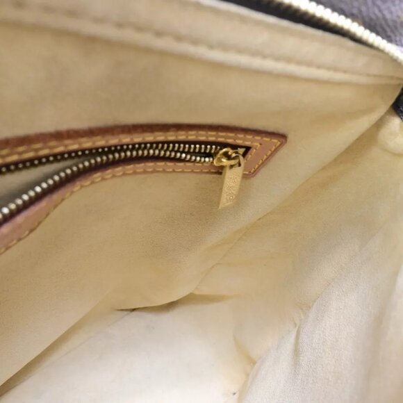 LOUIS VUITTON Logo Looping GM Shoulder Bag Monogram Leather Brown M51145 34FA791 - Picture 8 of 13